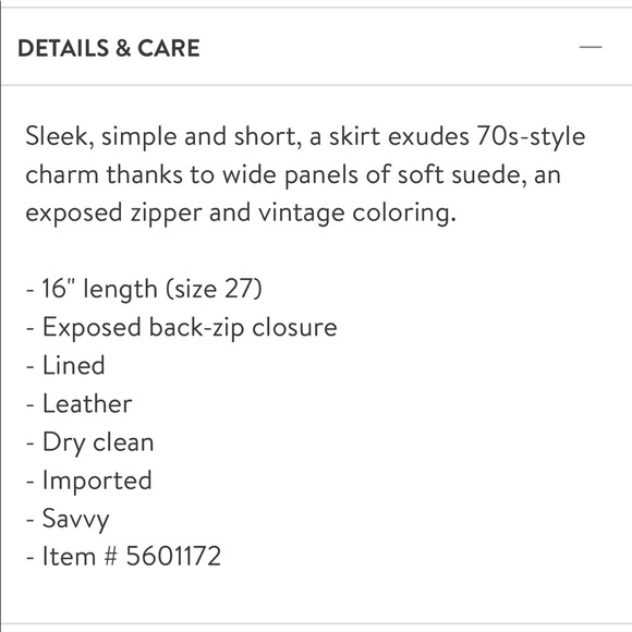 A-line suede mini skirt - Picture 6 of 6